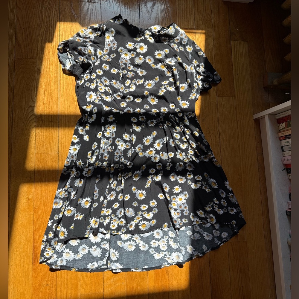 Floral Black Kids Dress